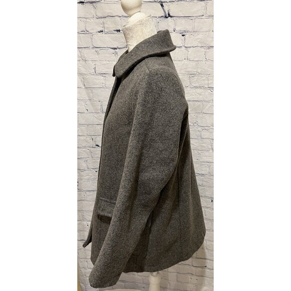 American Apparel Wool Audrey 4 Button Grey Pea Coat Size XS - Picture 3 of 7